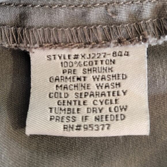 Sanctuary Surplus Gray Military Jacket Women XS-S Brass Button Epaulette Army - Picture 11 of 11